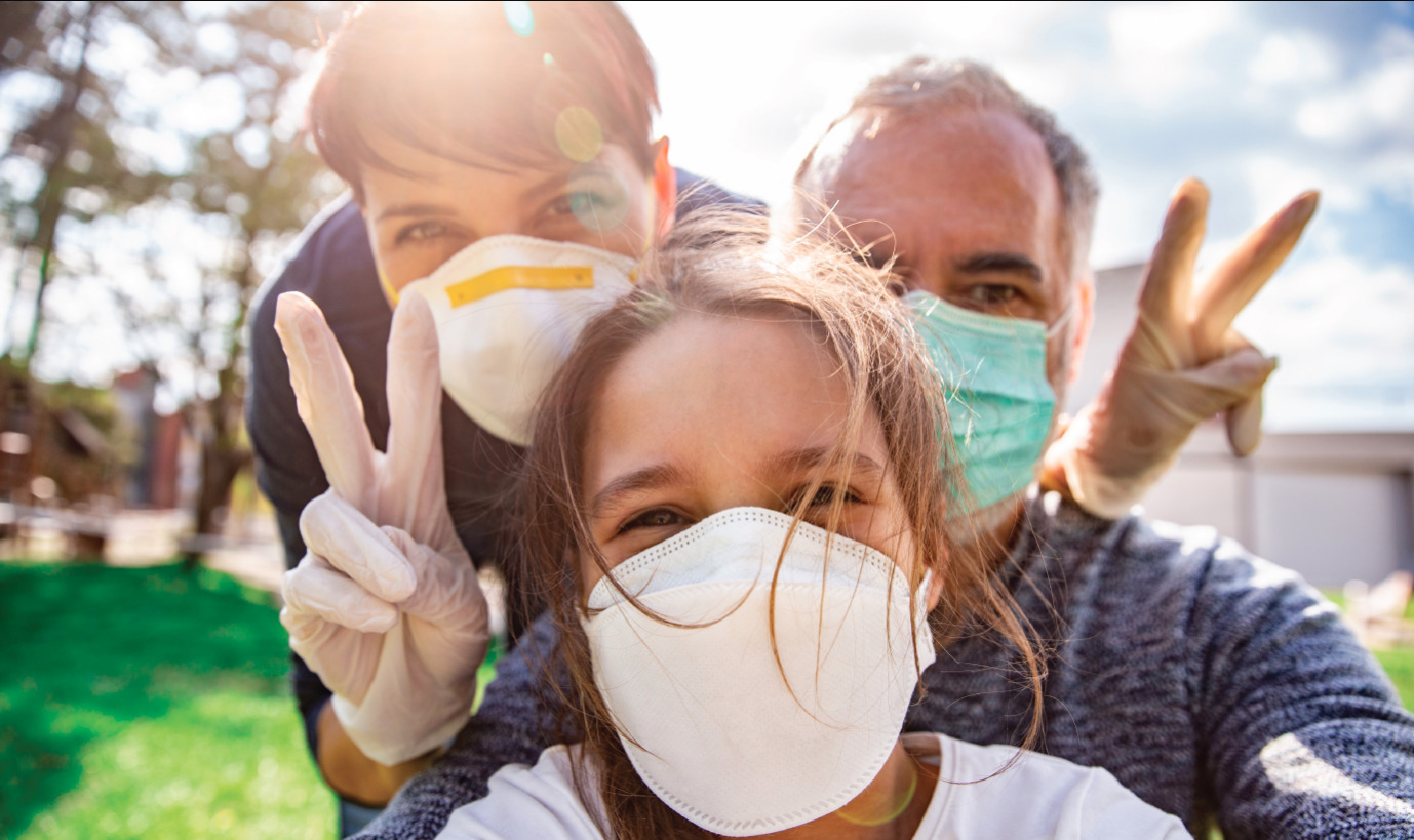 People with masks